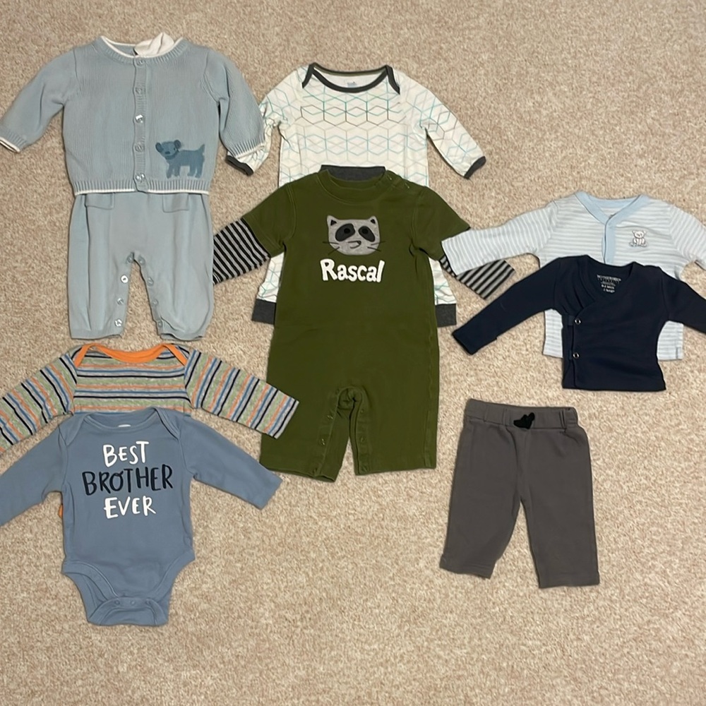 0-3 Month Baby Boy Clothing Lot
